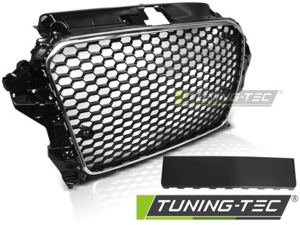 MASKA SPORTOVNÍ CHROMOVÁ ČERNÁ PRO AUDI A3 (8V) 12-16