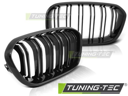 GRILLE GLOSSY BLACK DOUBLE BAR fits BMW F20 F21 LCI 15-18