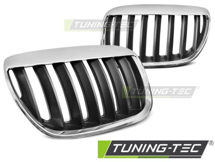 GRILLE  BROWS CHROME BLACK fits BMW X5 E53 LCI 04-06