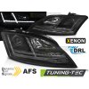 XENON HEADLIGHTS LED DRL BLACK SEQ fits AUDI TT 06-10 8J with AFS
