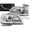 HEADLIGHTS TRUE DRL CHROME fits VW T5 04.03-08.09