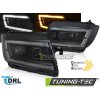 HEADLIGHTS TUBE LIGHT BLACK DRL SEQ fits VW CRAFTER II 2017-