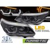 SVĚTLOMETY ANGEL EYES LED 3D ČERNÉ pro BMW E60 E61 03-07