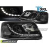 HEADLIGHTS TRUE DRL BLACK fits VW T5 04.03-08.09