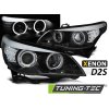 XENONOVÉ D2S SVĚTLOMETY ANGEL EYES ČERNÉ LED SMĚROVÉ VÝSTRAŽNÉ PRO BMW E60/E61 03-04
