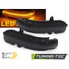 BOČNÍ SMĚROVÉ ZRCÁTKO, KOUŘOVÉ LED SEQ, PRO MERCEDES W203 T203 CL203 00-07