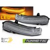 BOČNÍ SMĚROVÉ ZRCÁTKO BÍLÉ LED SEQ pro MERCEDES W203 T203 CL203 00-07