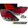 PEUGEOT 207 3D/5D 05.06-06.09 ČERVENO-BÍLÁ LED RAMPA