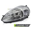 HEADLIGHT CHROME LEFT SIDE TYC fits FIAT GRANDE PUNTO 05-08