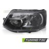 HEADLIGHT BLACK LEFT SIDE TYC fits VW T5 10-15