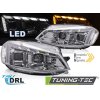 PLNÉ LED SVĚTLOMETY, CHROMOVANÉ, SEQ DRL, PRO VW GOLF 7 17-19
