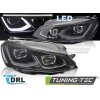 PLNÉ LED SVĚTLOMETY ČERNÉ, PRO VW GOLF 7 14-17