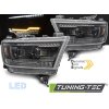 ČERNÝ PLNÝ LED SVĚTLOMET, PRO DODGE RAM 19-22