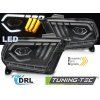 14092 led svetlomety cernych drl pro ford mustang 10 13
