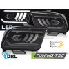 ČERNÝ LED SVĚTLOMET, PRO FORD MUSTANG 04-09