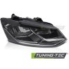 PRAVÝ SVĚTLOMET ČERNÝ TYC PRO VW POLO 6R 14-17