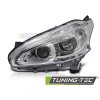 CHROMOVÝ LED LEVÝ SVĚTLOMET TYC PRO PEUGEOT 208 12-15