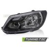 HEADLIGHT BLACK LEFT SIDE H4 TYC fits VW CADDY 11-14