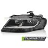 HEADLIGHT BLACK LEFT SIDE TYC fits AUDI  A4 B8 08-11