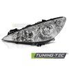 CHROMOVÝ LED LEVÝ SVĚTLOMET TYC PRO PEUGEOT 308 07-10