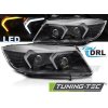 ČERNÝ PLNÝ LED SVĚTLOMET PRO BMW E90/E91 05-08