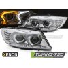 XENONOVÉ LED CHROMOVANÉ SVĚTLOMETY pro BMW E90/E91 LCI 09-11