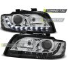 PŘEDNÍ SVĚTLOMETY ČERNÉ, PRO AUDI A4 10.00-10.04