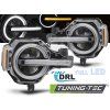 17143 headlights full led drl black fits ford bronco 21 24