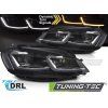 17566 headlights silver led seq drl fits vw golf vii 17 19