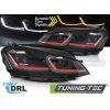 17575 headlights red led seq drl fits vw golf vii 13 17