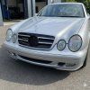 PŘEDNÍ MASKA MERCEDES CLK W208, 1996-2002, ČERNÁ CHROM