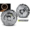 SVĚTLOMETY ANGEL EYES CHROMOVÉ PRO VW GOLF 1 05.74-07.83