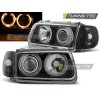 SVĚTLOMETY ANGEL EYES ČERNÝ PRO VW POLO 6N 10.94-09.99