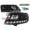 HEADLIGHTS TRUE DRL BLACK fits AUDI A6 C6 04.04-08