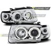 SVĚTLOMETY ANGEL EYES CHROMOVÉ PRO VW POLO 6N 10.94-09.99 HATCHBACK