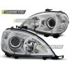 CHROMOVÉ SVĚTLOMETY pro MERCEDES W163 ML M-KLASA 03.98-08.01