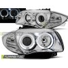 SVĚTLOMETY ANGEL EYES CHROMOVÉ, pasují na BMW 1 E87/E81/82/88 04-11