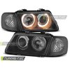 SVĚTLOMETY ANGEL EYES ČERNÉ pro AUDI A3 08.96-08.00