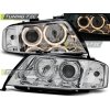 SVĚTLOMETY ANGEL EYES CHROMOVÉ PRO AUDI A6 05.97-09.99