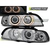 CHROMOVANÉ SVĚTLOMETY ANGEL EYES PRO BMW E39 09.95-06.03