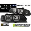 XENONOVÉ SVĚTLOMETY ANGEL EYES LED ČERNÉ pro BMW E39 09.95-06.03