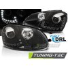 SVĚTLOMETY TRUE DRL ČERNÝCH PRO VW GOLF 5 10.03-09