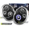 HEADLIGHTS ANGEL EYES BLACK fits BMW MINI (COOPER) 01-04