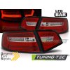 LED BAR TAIL LIGHTS RED WHIE SEQ fits AUDI A6 08-11 SEDAN