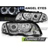 SVĚTLOMETY ANGEL EYES LED CHROM pro BMW E46 05.98-08.01 S/T