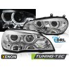 XENONOVÉ SVĚTLOMETY ANGEL EYES LED DRL CHROM PRO BMW X5 E70 07-10