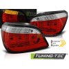 LED ZADNÍ SVĚTLA ČERVENO-BÍLÁ SEQ pasují na BMW E60 07.03-07
