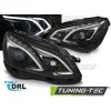 SVĚTLOMETY TRUE DRL ČERNÝCH PRO MERCEDES W212 13-16