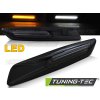 BOČNÍ SMĚROVÁ SVĚTLA, KOUŘOVÁ, LESKLÁ ČERNÁ LED STYL F10, PRO BMW E60/ E90/ E92/ E82