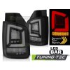 LED BAR TAIL LIGHTS BLACK SEQ fits VW T5 04.03-09